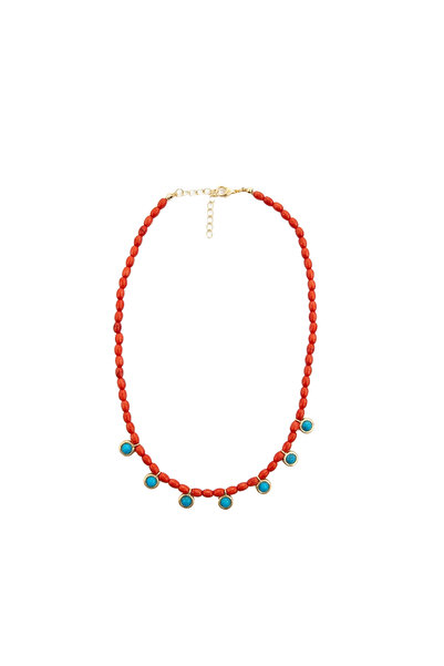 Charmist Costa Collection Coral Charm Necklace
