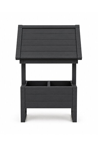 Ahşap Çatılı Saksı & Mama Standı - Çok Amaçlı Bahçe Dekor Ürünü 80x40x100cm