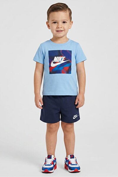 Nike Toddlers Boy 2 Pieces Brand Logo T-Shirt And Shorts, Multicolor