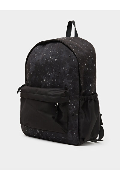 Styli Teen Girls Stars and Moon Print Backpack