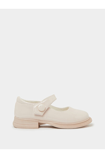 Styli Girls Patent Mary Jane Shoes with Button Detail