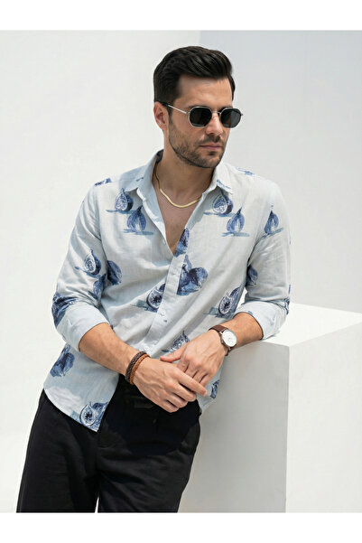 TRULOOM By Styli Men Relaxed Printed Casual Shirt