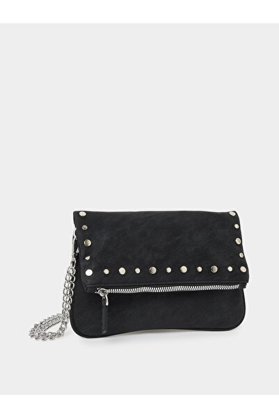 Styli Studded Crossbody Bag with Chain Strap