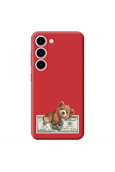 Other Samsung S23 Plus Money Style Red Colored Silicone TPU Θήκη