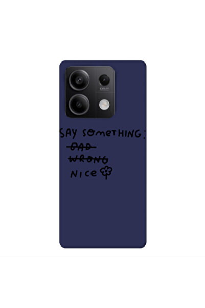 Other Xiaomi Redmi Note 13Pro 5G Say Something Dark blue Colored Silicone TPU...