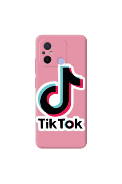 Other Xiaomi Redmi 12C Tik Tok Pink Colored Silicone TPU Θήκη
