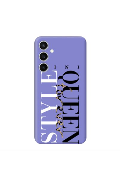 Other Samsung S24 FE Mini Quen Forever Purple Colored Silicone TPU Θήκη