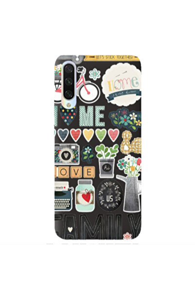 Other Xiaomi Mi 9 Lite Family love home Black Colored Silicone TPU Θήκη