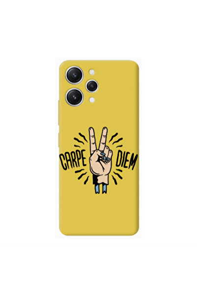 Other Xiaomi Redmi 12 Carpe Two Diem Yellow Colored Silicone TPU Θήκη