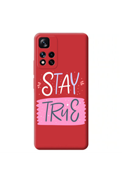 Other Xiaomi Redmi Note 11 Pro 5G Stay True Red Colored Silicone TPU Θήκη