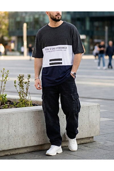 Evendi T-Shirt - Γκρι - Χαλαρή εφαρμογή