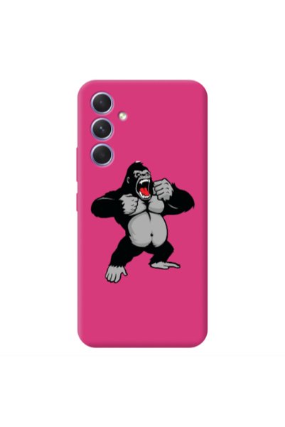 Other Samsung A54 Angry Gorilla2 Fuchsia Colored Silicone TPU Θήκη