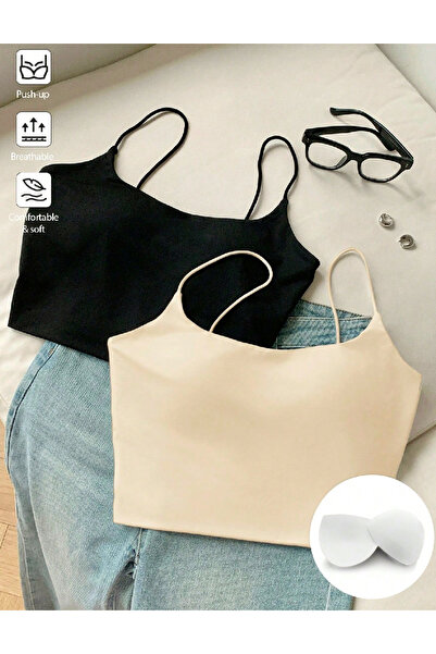 Evendi Top Top Bottom Set , Cream/Black