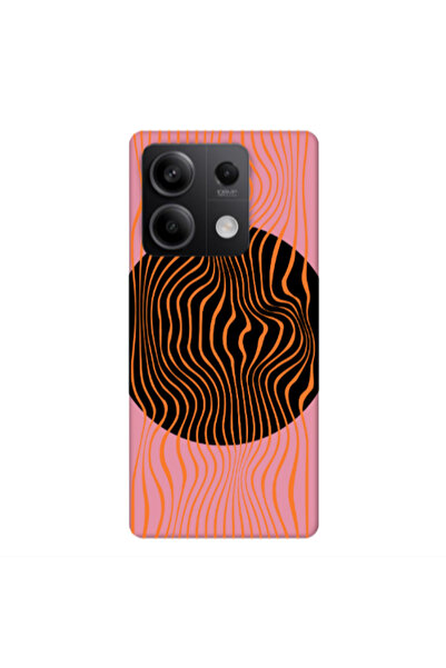 Other Xiaomi Redmi Note 13 5G Trapezoidal lines Pink Colored Silicone TPU Θήκη