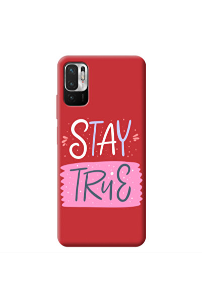 Other Xiaomi Redmi Note 10 Pro 5G Stay True Red Colored Silicone TPU Θήκη