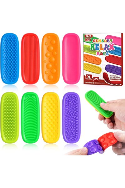Arabest 8 Pack Sensory Fidget Toys for Kids,Grown-ups,Sensory Strips for Auti...