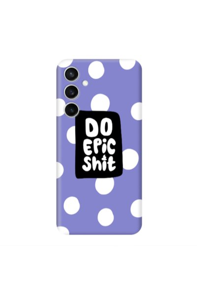 Other Samsung S24 FE Do Epic Shit Purple Colored Silicone TPU Θήκη