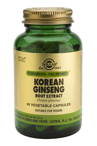 Solgar Extract de rădăcină de Ginseng coreean 60 capsule (Ginseng coreean)