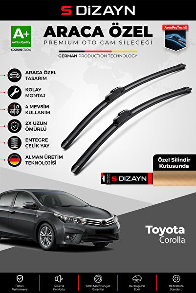 S Dizayn S-Dizayn Toyota Corolla Ön Cam Silecek Seti 2012-2018 Premium Araca ...