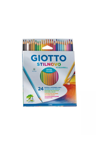 Giotto ΣΤΙΛΝΟΒΟ ΑΚουαρέλα Λεπτά Χρωματιστά Μολύβια 24 ΤΕΜ.
