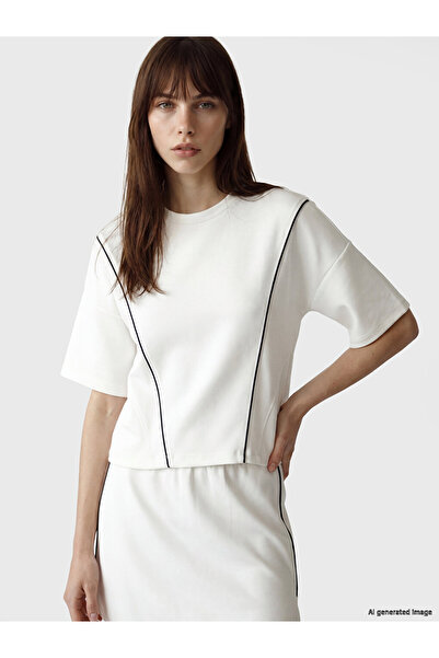 LC Waikiki White Crew Neck Women's T-Shirt