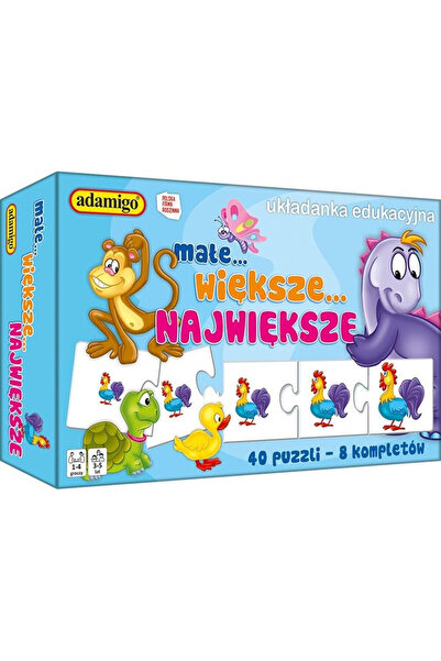 Adamigo Set puzzle educative multicolor 3+