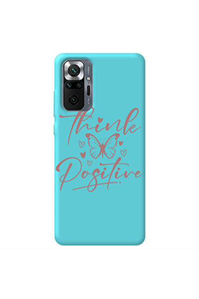 Other Xiaomi Redmi Note 10 Pro 4G Think Positive Turquoise Colored Silicone T...