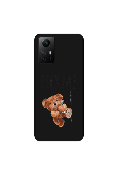 Other Xiaomi Redmi Note 12s Pick me Black Colored Silicone TPU Θήκη
