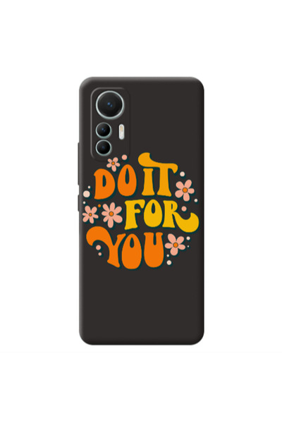 Other Xiaomi Mi 12 Lite Do it For You Black Colored Silicone TPU Θήκη