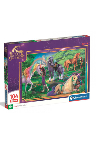CLEMENTONI SUPER 104 el. Unicorn Academy [PUZZLE]