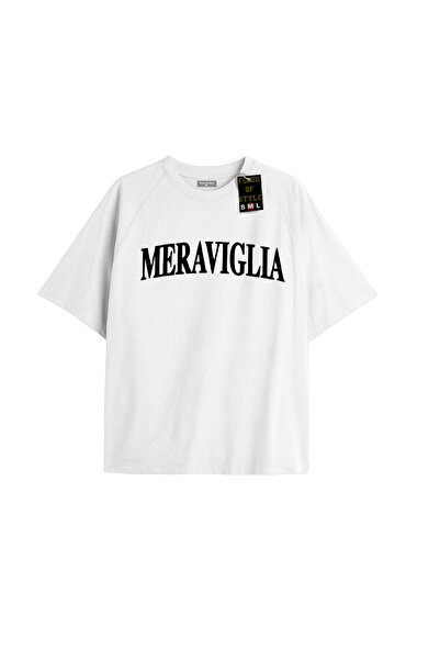 Flood Of Style Unisex Tee Meraviglia Printed T-Shirt Worry about It Oversize