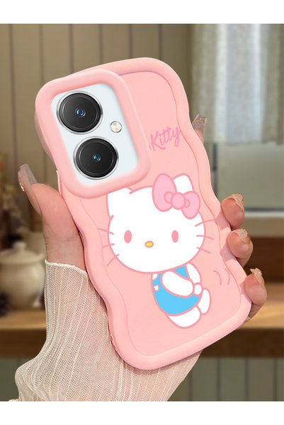Hontinga Vivo Y27 Compatible Case Camera Protector Pink Silicone Couple Phone...