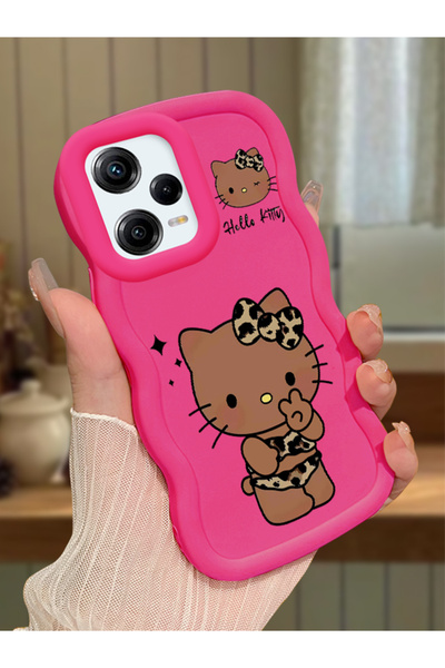 Hontinga Redmi Note 12 Pro 5g Compatible Case with Camera Protector Red Silic...