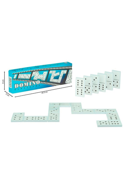 OEM Domino clasic SWEDE pentru 2-4 jucători, set 28 piese, 3+ ani