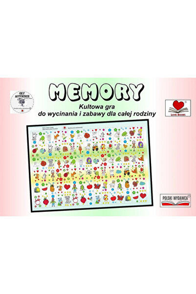 OEM Jocuri iconice de memorie: Tabla de joc 30x42 cm de la Love Books
