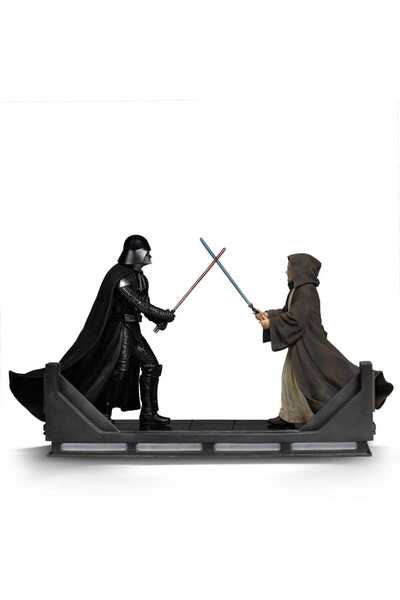 OEM Figurina Star Wars, IRON STUDIOS, Statua Deluxe Darth Vader vs Obi-Wan Ke...