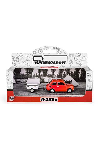 OEM Daffi Fiat 126p cu remorcă Niewiadow scurtă roșie