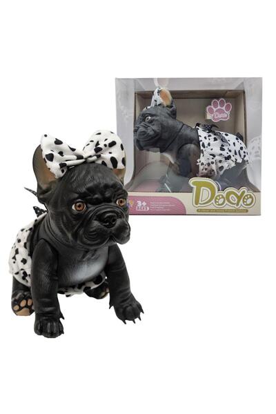 OEM Papusa Catelus Buldog Francez 29 cm Askato Catelus Negru