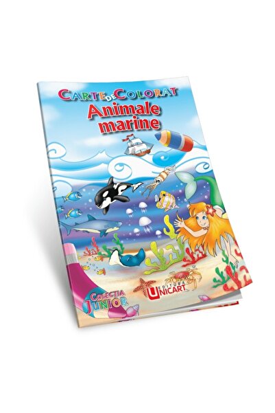 MC Micostore Книжка за оцветяване B5, Морски животни, Unicart