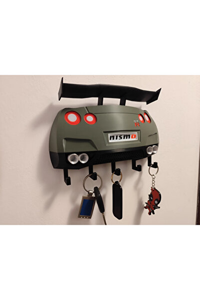 Eva Prints Cuier pentru chei Nissan GT-R Nismo, organizator perete, suport ch...