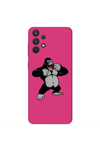 Other Samsung A32 4G Angry Gorilla2 Fuchsia Colored Silicone TPU Θήκη