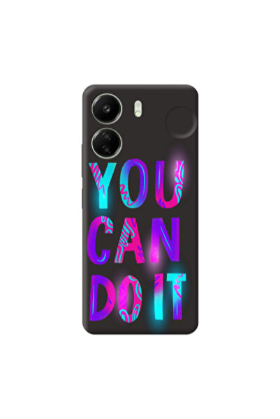 Other Xiaomi Redmi 13C You Can Doit Black Colored Silicone TPU Θήκη