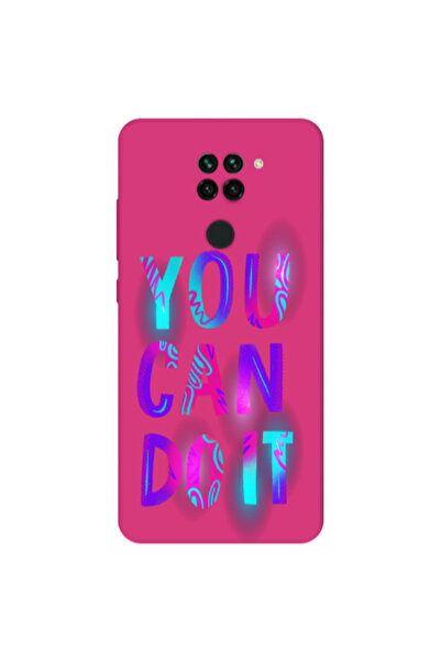 Other Xiaomi Redmi Note 9 You Can Doit Fuchsia Colored Silicone TPU Θήκη