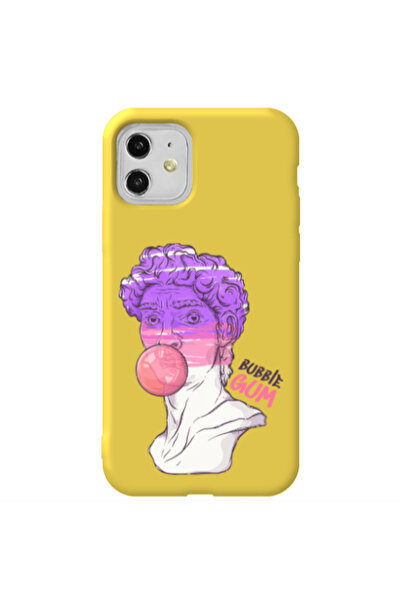 Other Apple iPhone 11 Pin Bubble Yellow Colored Silicone TPU Θήκη
