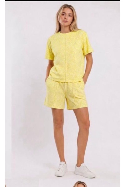 Generic Brand Patterned Shorts Suit Modal Fabric