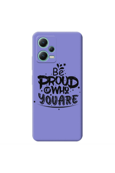 Other Xiaomi Redmi Note 12 Pro 5G Be proud of who you are Purple Colored Sili...