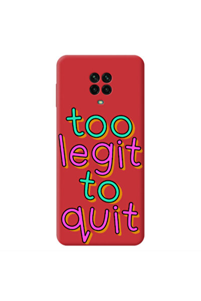 Other Xiaomi Redmi Note 9 Pro Too Legit To Quit Red Colored Silicone TPU Θήκη