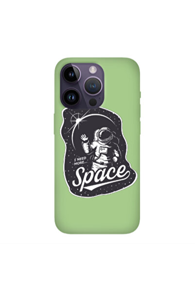 Other Apple iPhone 14 Pro Max I need more spacee Light Green Colored Silicone...