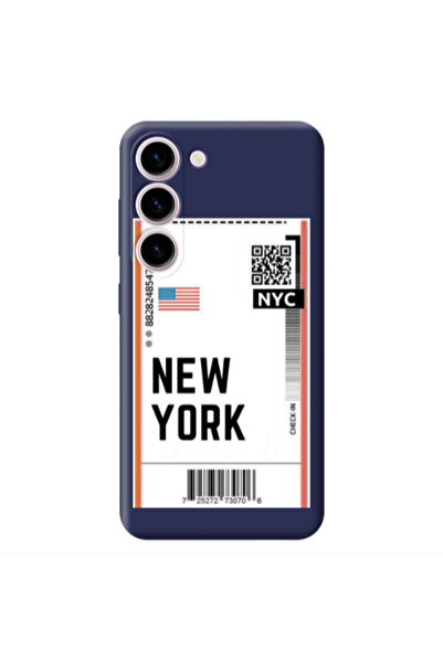 Other Samsung S23 New York NYC Dark Grey Colored Silicone TPU Θήκη