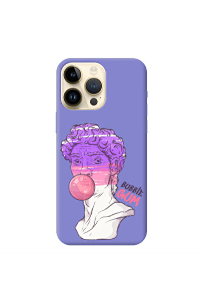 Other Apple iPhone 13 Pro Max Pin Bubble Purple Colored Silicone TPU Θήκη